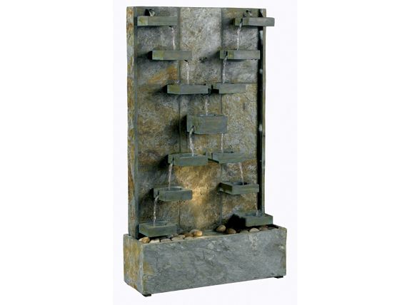 Hunter Kenroy Watercross Natural Slate Floor Fountain  