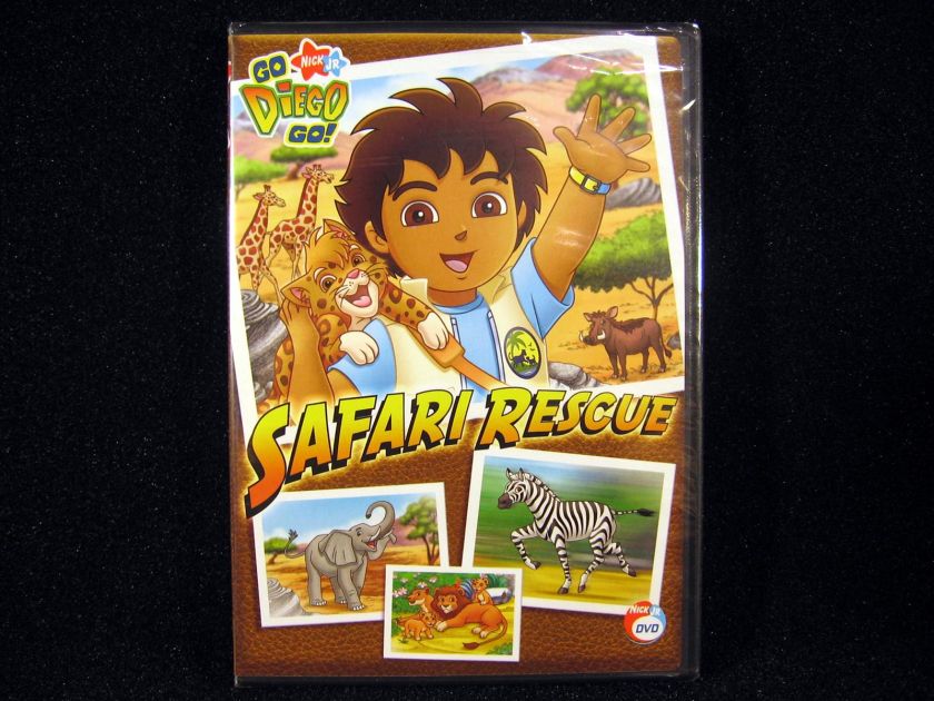 Go Diego Go SAFARI RESCUE 3 Episodes Nick Jr 2007 NEW DVD Educational 