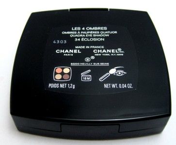 new 2012 CHANEL Quadra Eyeshadow 34 Eclosion Les 4 Ombres  