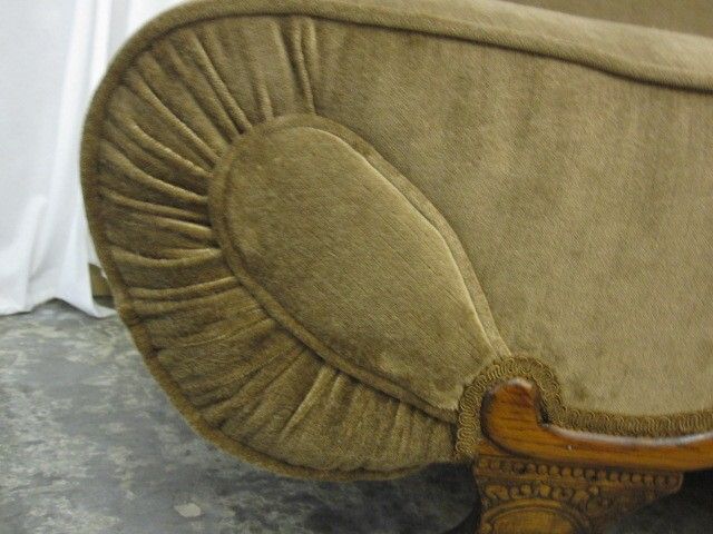 Antique Roman Sofa Couch Adjustable Arm Removable Back  