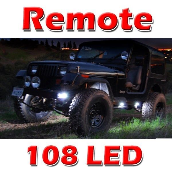 REMOTE CONTROL 4X4 JEEP SUV ROCK CRAWLING LIGHTS 108LED  