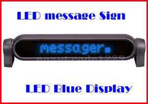 New Blue LED Electronic Scrolling Car Message Sign  
