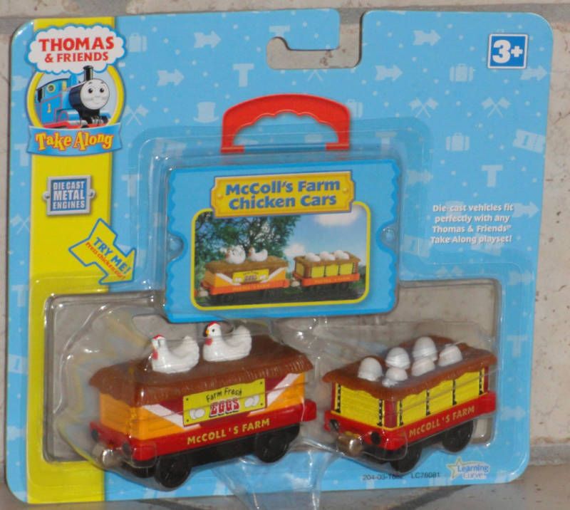 TAKE ALONG THOMAS & FRIENDS McCOLLS FARM CHICKEN CARS  