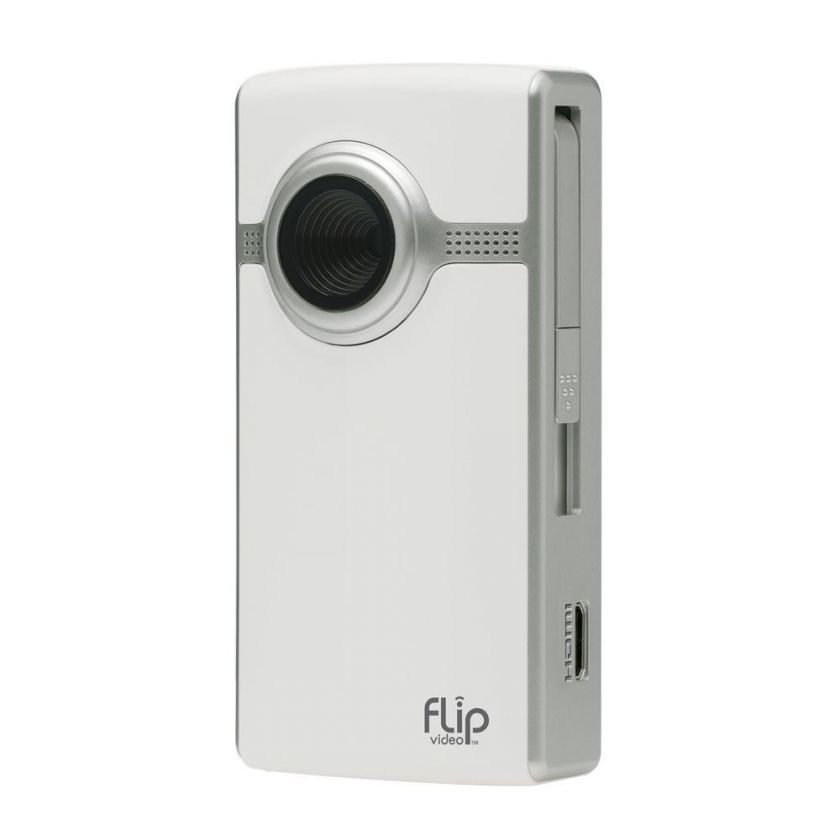 NEW FLIP U260W ULTRA HD VIDEO CAMERA WHITE 4GB 4 GB 1 HOUR HD VIDEO 