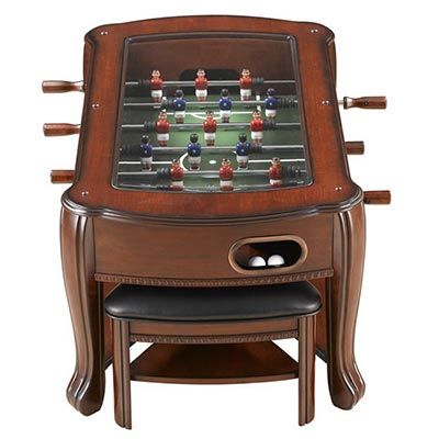 New Convertible 3 in 1 Foosball Card Game Coffee Table  