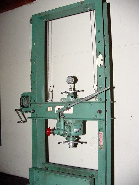 50 TON DAKE ROLL IN Tbl HYDRAULIC H FRAME STRAIGHTENING PRESS  