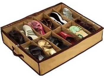 SHOES AWAY Under Bed Shoe Organizer Storage Organise  