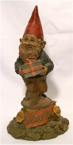 Vintage 1984 Tom Clark Gnome HAPPY Retired Cairn Studio  