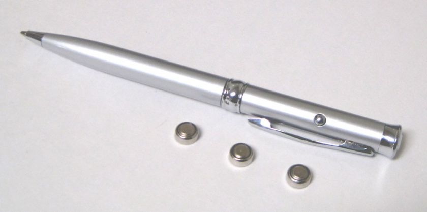   Red Laser silver Pen Pointer Beam Light 5mw 650nm Presentation  
