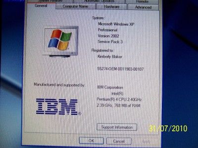 IBM Intel Pentium 4 PC w/ 15 NEC Multisync LCD Monitor  