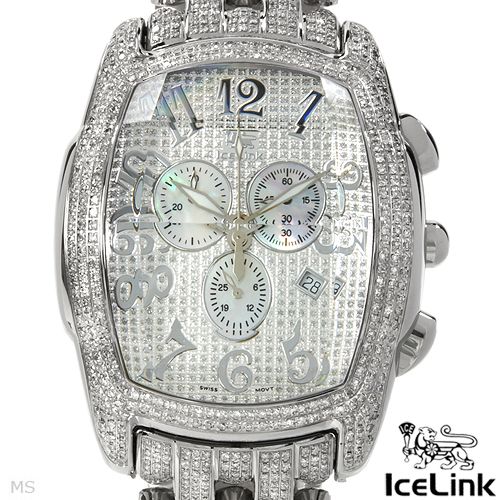 Ice Link ds12smfb Date Chronograph Swiss Movement Gentlemens Watch 