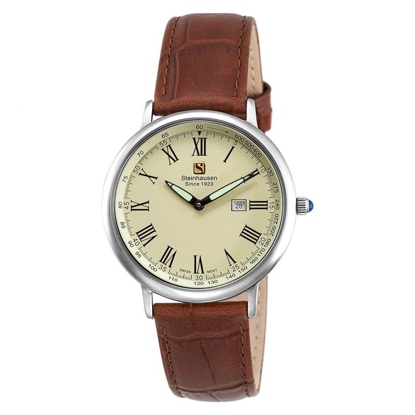 Steinhausen Mens Dunn Horitzon Thin Swiss Watch TW493S  