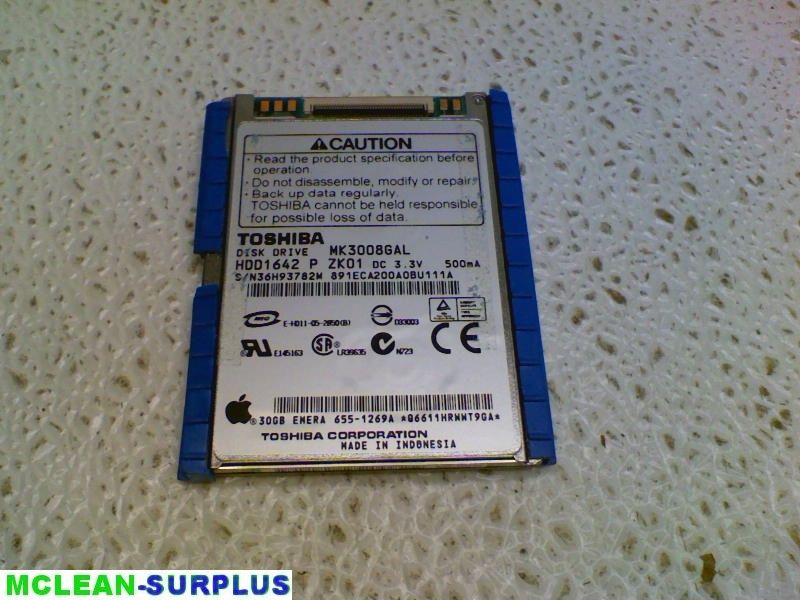 TOSHIBA MK3008GAL 30GB 1.8 Hard Drive for iPod Video  