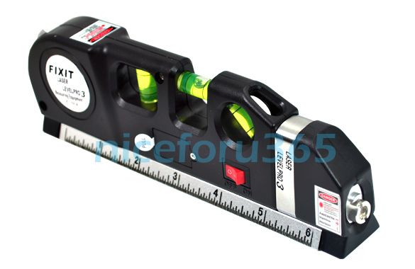 Laser Level Horizon Aligner Vertical Measure Tape 8FT  