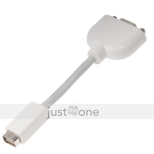 Mini DVI to VGA Adaptor Converter Cable Apple MacBook  