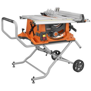 Ridgid 10 Portable Table Saw with Stand R4510 648846056807  