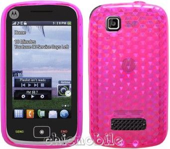 HOT PINK TPU Case Cover NET 10 TRACFONE MOTOROLA EX124G  