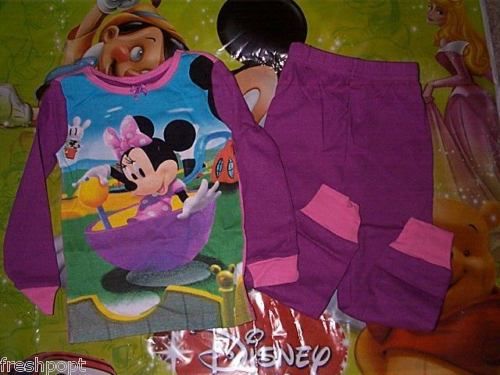 XS 2T 3T Mickey Mouse Clubhouse PAJAMA Sleepwear MINNIE  