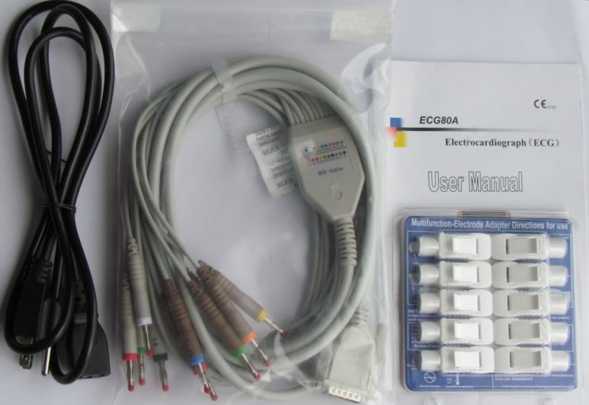 Veterinary ECG EKG with printer Singl channel+Software  