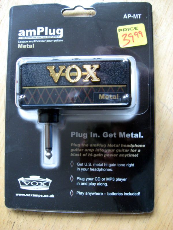 Vox amPlug Headphone Amplifier Metal   Brand New  