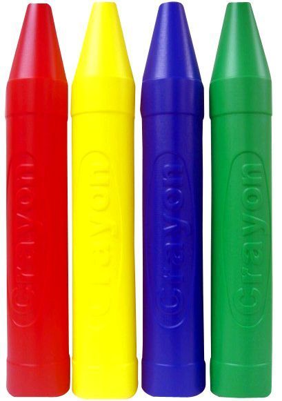   Jumbo Big New aprox 20 Tall Plastic Crayon Piggy Bank Yellow  