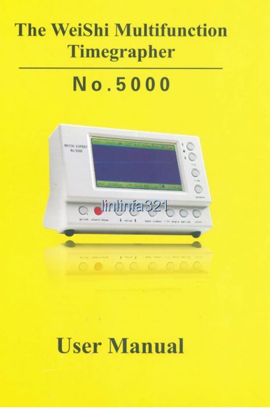   Coaxial LCD Timing Multifunction Timegrapher no.5000 + Thermal Printer