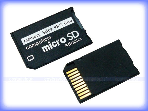Micro SD Memory Card to MS Pro Duo Adapter for PSP  