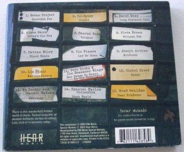 Starbucks Hear Music Vol 9 Souvenirs CD Coldplay Frames  