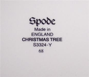 Spode Christmas Tree Cookies Santa Tidbit Plate Tray  