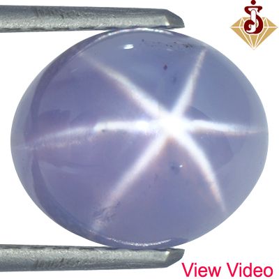   Natural Six Rays Blue Star Sapphire Gemstone Oval Cab Sri Lanka Unheat