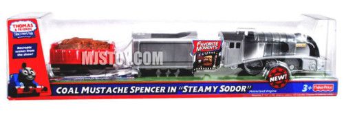 NEW Thomas Friends Tank Engine Train Trackmaster Coal Mustache Spencer 