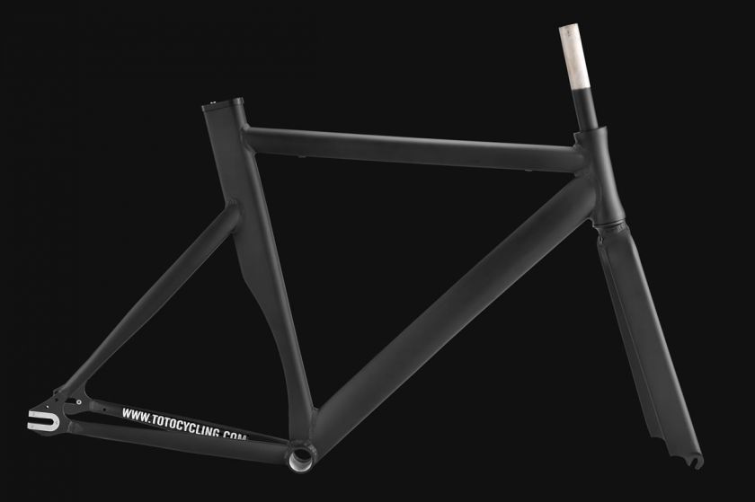 FRESCO SINGLE SPEED FIXED GEAR TRACK FIXIE ROAD BIKE FRAME BLACK SIZE 