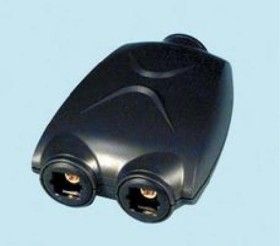 NEW 1X2 DIGITAL OPTICAL TOSLINK AUDIO SPLITTER ADAPTER  