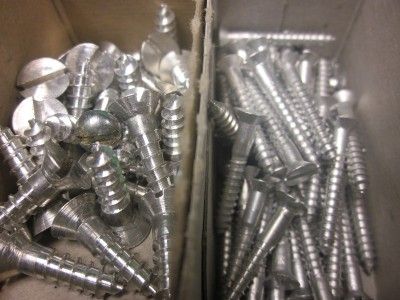 12 x 1/2 2 ALUMINUM FLAT HEAD WOOD SCREW ASSORTMENT  